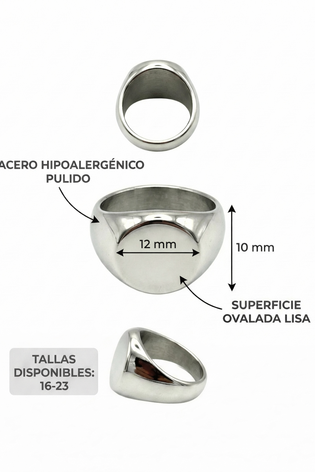 Anillo Signet Oval