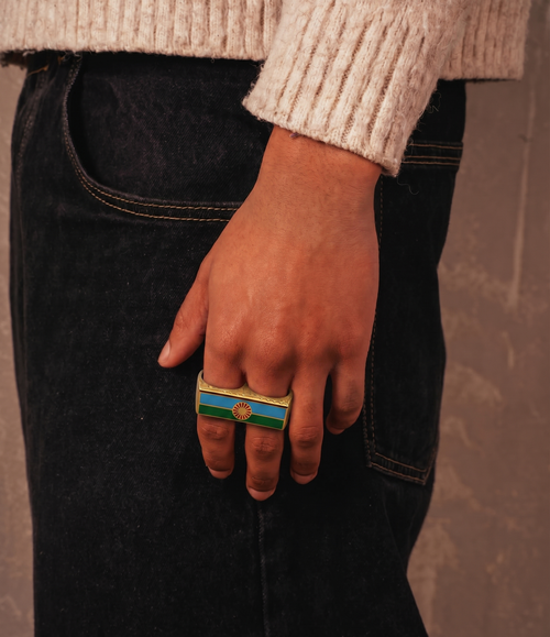 Anillo Doble "Éxodo y Raíces"