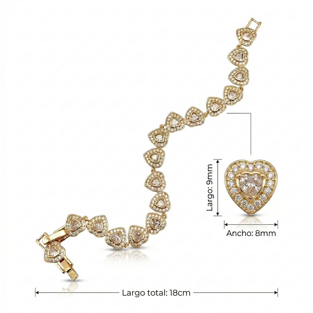 Pulsera Infinity Hearts | Plata