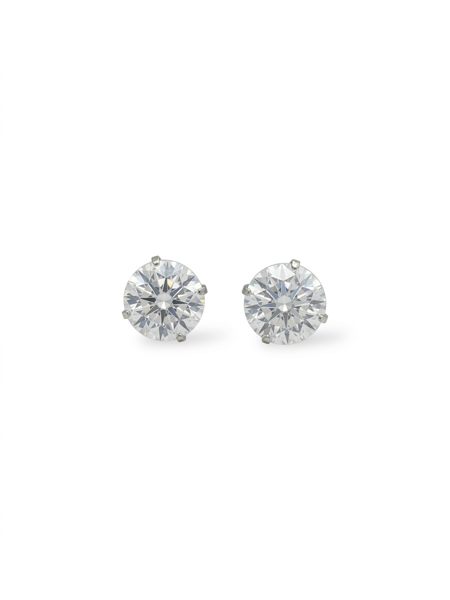 Circular Diamond Earrings