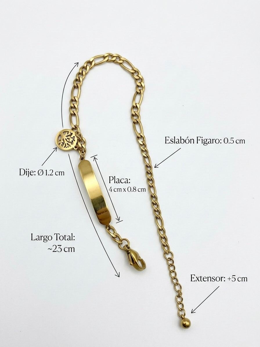 Pulsera esclava árbol de la vida | Oro