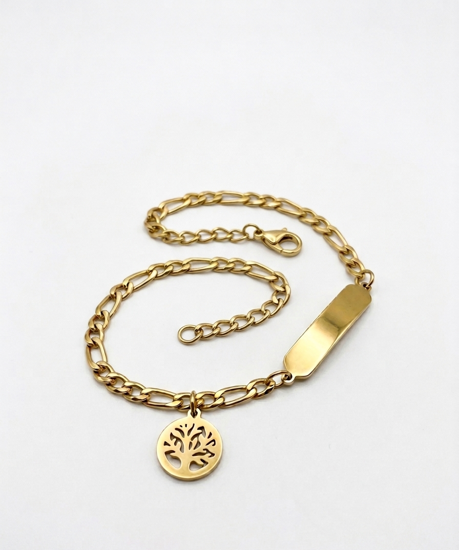 Pulsera esclava árbol de la vida | Oro