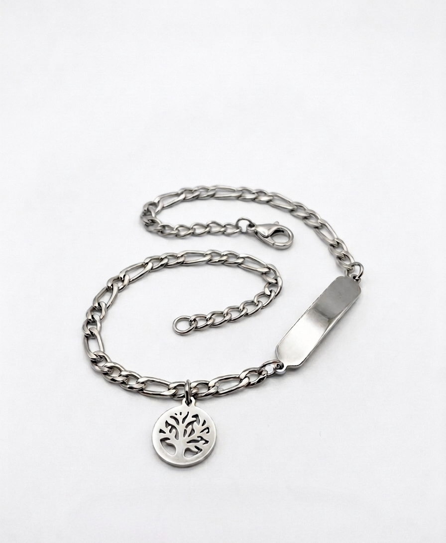 Pulsera esclava árbol de la vida | Plata