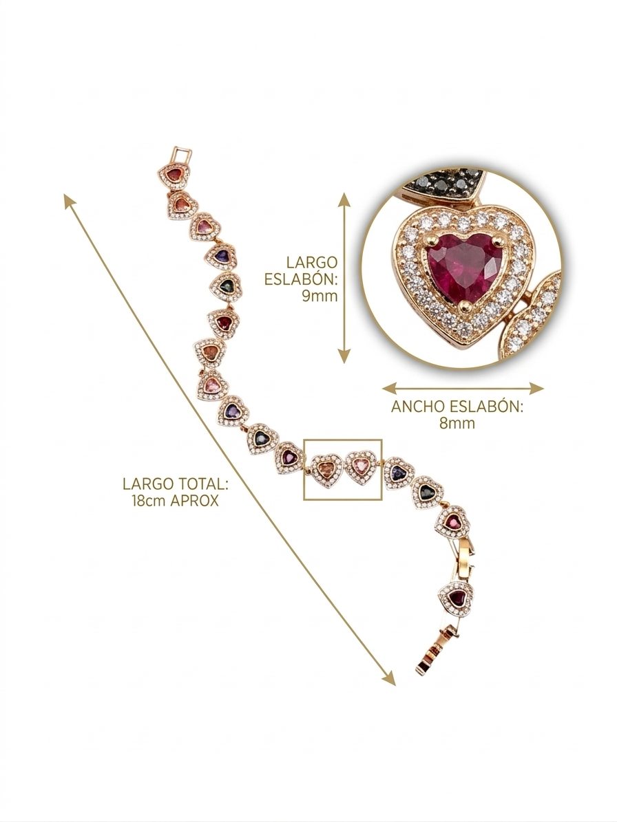 Pulsera Infinity Hearts | Colors