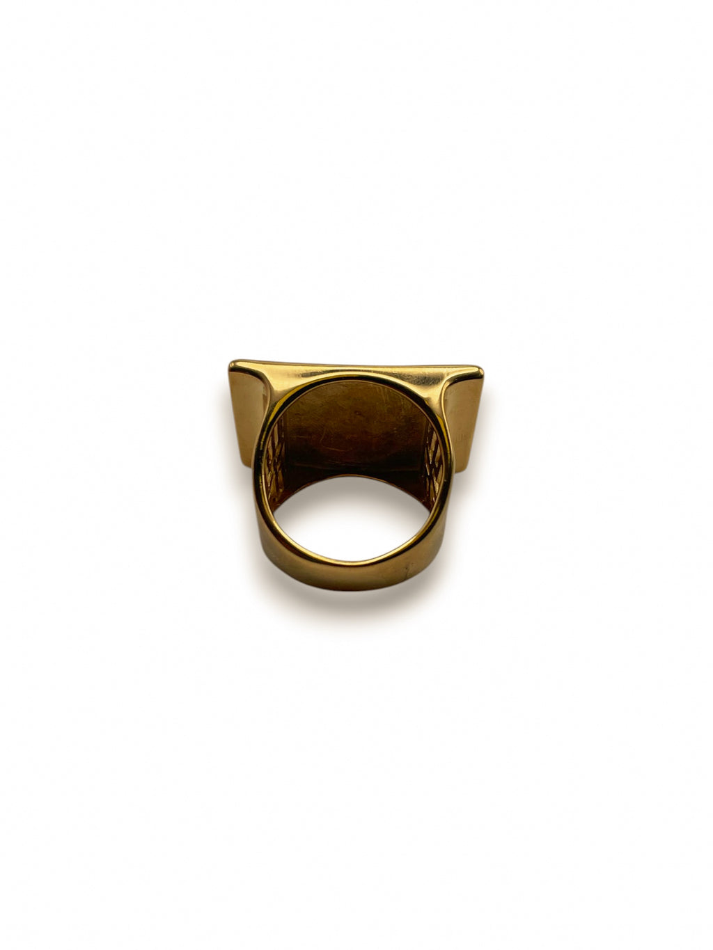 Rectangle Onyx Lion Ring – Avant-Garde and Contrast
