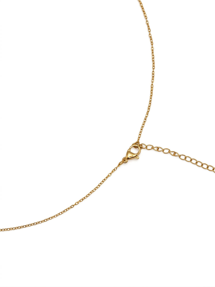 Collar con Placa Circular Minimalista